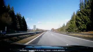 Opel Grandland X Hybrid4 Full Acceleration on German Autobahn [upl. by Akapol]