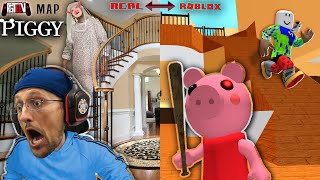 ROBLOX PIGGY but in OUR HOUSE Escape the FGTeeV House Tour CUSTOM Build Mode Map [upl. by Eidnam365]