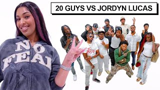 20 GUYS VS 1 YOUTUBER JORDYN LUCAS [upl. by Atnoled]