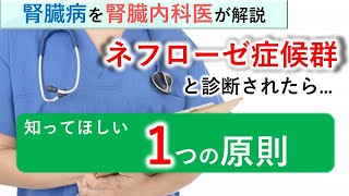 ネフローゼ症候群と診断されたら知ってほしい1つの原則【腎臓内科医が解説】 [upl. by Ailido537]