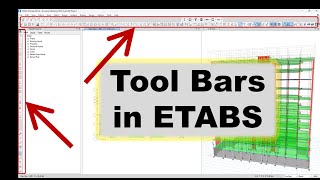 How to return Missing default tool bars in ETABS ETABS Tips [upl. by Zolner482]