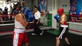 Pelea de Box Amateur exhibicion en Tepito Col Morelos [upl. by Kemble]