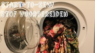 StarttoSew  Stof voorbereiding  Naailes [upl. by Aliuqat]