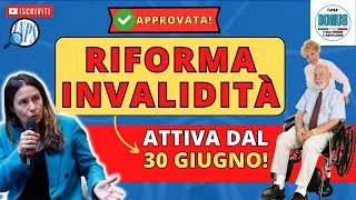 🤔 RIFORMA DISABILITÀ 2024 Addio alle Visite di Revisione APPROVATO IL DECRETO Novità e Criticità [upl. by Ogg]