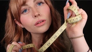 ASMR Detailed Face Measuring for Sleep [upl. by Thistle]