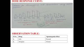 Effect of spasmogens and spasmolytic using rabbit jejunum [upl. by Isak]