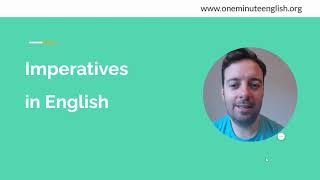 Imperatives in EnglishUses Examples and Structure [upl. by Acenes]