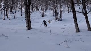 Atomic Backland 95 Telemark Skiing [upl. by Yendyc]