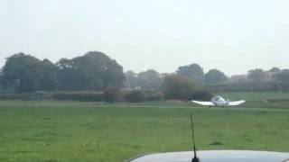 Jodel Taking off from Lymm Dam Airstrip [upl. by Bogusz15]