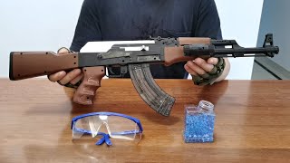 AK47 Gel Blaster Unboxing 2022  Electric Splatter Ball Toy Gun [upl. by Rex779]