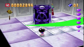 ► Bomberman 64 ALL BOSSES  GOLD CARDS HARD MODE [upl. by Yrellav]