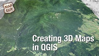 Creating 3D maps in QGIS [upl. by Aleuqahs]