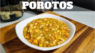 POROTOS 🫘 en OLLA NORMAL 🍲 sin olla a presión  Receta Vegetariana  FRIJOLES  William Priets [upl. by Gabie]