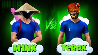 M1NX vs TEROX FF 😱  TikTok Headshot King [upl. by Lonny]