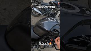 Xtreme 125R vs raider Exhaust🔥 xtreme125r viral shortsviral motovlog [upl. by Aicinoid]