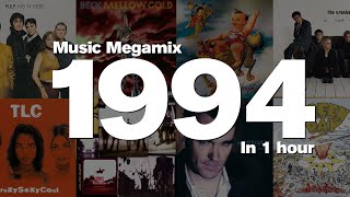 1994 in 1 Hour  Top hits including Pulp Beck Stone Temple Pilots TLC and many more [upl. by Gerita]