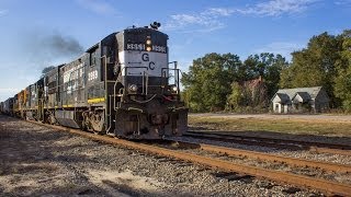 Georgia Central Railroad 122713 Savannah Westward [upl. by Llenreb]