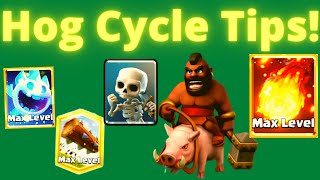 HOG CYCLE GUIDE  7 Tips on How to Play 26 Hog Cycle in Clash Royale [upl. by Drabeck]