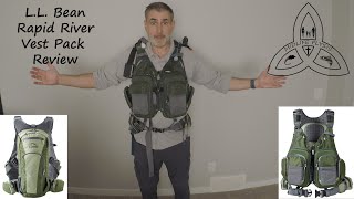 Fly Fishing Gear  LL Bean Rapid River Vest Pack Review  Gear Review [upl. by Sulihpoeht600]