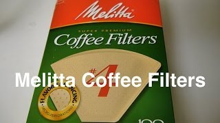 Melitta Coffee Filters in 4 Size Cone Unbleached Natural Brown Paper Filter For  Otaku Coffee [upl. by Ahsekat773]