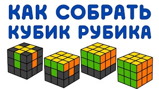 КАК СОБРАТЬ КУБИК РУБИКА 3Х3  самый простой способ [upl. by Nanny971]