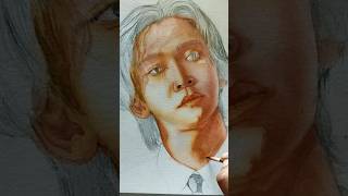 How to increase tonal values Glazing in portrait painting art artshorts rowoon kimseokwoo [upl. by Zerlina]