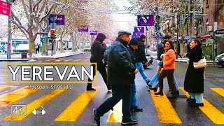 Driving Tour in Yerevan Armenia Snowy Streets Jan 25 2024 4K 60fps [upl. by Nodal564]