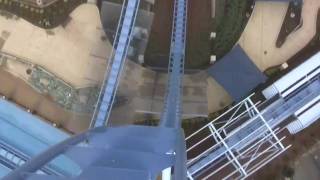 HD Ride the Griffon Roller Coaster Front Seat Busch Gardens Europe [upl. by Coplin]