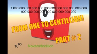 💥 NUMBERBLOCKS FROM ONE TO CENTILLION 💥 part 2 [upl. by Mcclure]