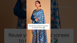 Banarsi brocade saree outfit ideas ✨ banarsisaree saree sareeoutfit banarsidresses love [upl. by Eikkin284]