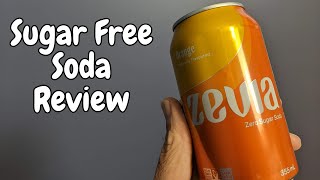 ORANGE You Glad Its SUGAR FREE  Zevia Sugar Free Soda Review  zevia sugarfreesoda ketodiet [upl. by Selinski]