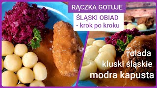 Rączka gotuje rolada wołowa kluski śląskie i modra kapusta [upl. by Inwat]