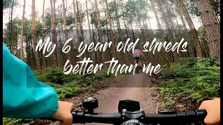 Cannock Chase New Blue Route  hilarious commentary from 6 year old [upl. by Halyak]