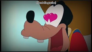 Goofy y Clarabella  Cadenas de amor  Los tres mosqueteros  LETRA Español latino [upl. by Allecram491]