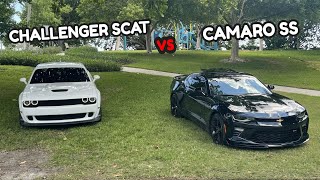 🏁 Camaro SS vs Challenger Widebody Scat Pack Races [upl. by Jacobba83]