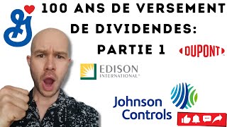 5 Actions qui versent des DIVIDENDES depuis 100 ans  PARTIE 1 [upl. by Seroled]