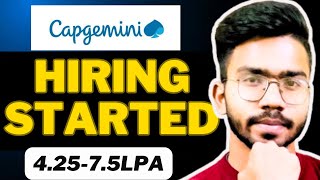 Capgemini Started Mass Hiring for 2025 Batch 🔥  Complete Process in Detail [upl. by Theis]