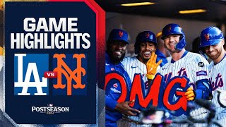 Dodgers vs Mets NLCS Game 5 Highlights 101824  MLB Highlights [upl. by Neale]