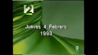 PROGRAMACION La2  4 FEBRERO 1993 cortinillavoz en off [upl. by Aninay533]