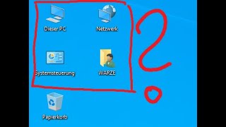 Windows 10  Desktopsymbole einblenden [upl. by Myo]