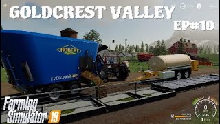 GOLDCREST VALLEY Getting into Cows  Farming Simulator 19 ps4 EP10 [upl. by Ahseila]