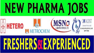 New Pharma Jobs in Telugu 2023  Latest Pharma Jobs in Hyderabad [upl. by Haywood]