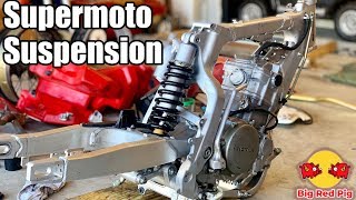 Suspension DONE  XR650R Supermoto Build 5 [upl. by Gnov137]