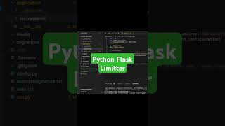 Python Flask Limitter python coding backenddeveloper flask [upl. by Aime523]