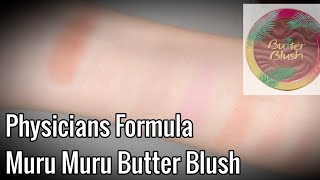 Physicians Formula Muru Muru Butter Blush [upl. by Aicirtak279]