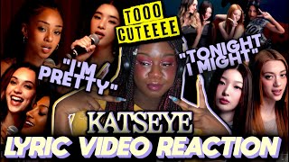 EYEKON REACTION to KATSEYE 캣츠아이 “Tonight I Might”  quotIm Prettyquot Lyric Video [upl. by Euqcaj]