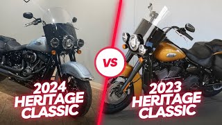 2024 Harley Davidson Heritage Classic VS 2023 Harley Davidson Heritage Classic [upl. by Hepza459]