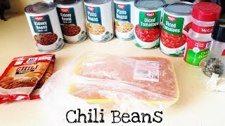 Easy Chili Beans Recipe [upl. by Eastlake]