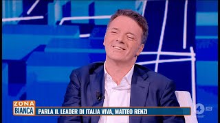 Matteo Renzi ospite a Zona Bianca  18022024 [upl. by Laing432]