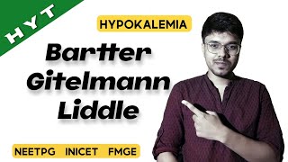 Bartter Gitelmann Liddles Syndrome  Hypokalemia  Medicine  HYT  NEETPG  INICET  FMGE [upl. by Oglesby]